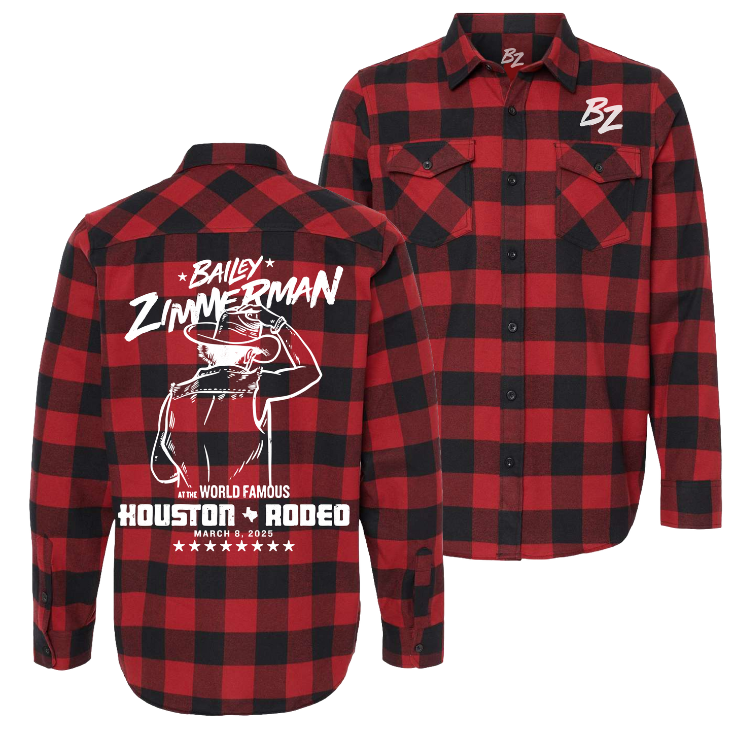 Tip Your Hat Black Red Flannel