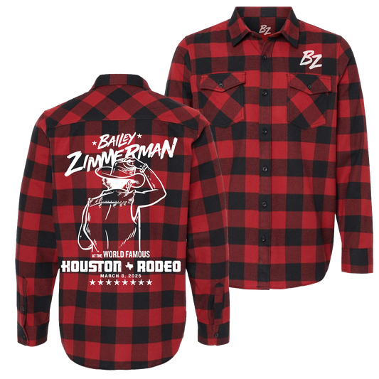 Tip Your Hat Black Red Flannel