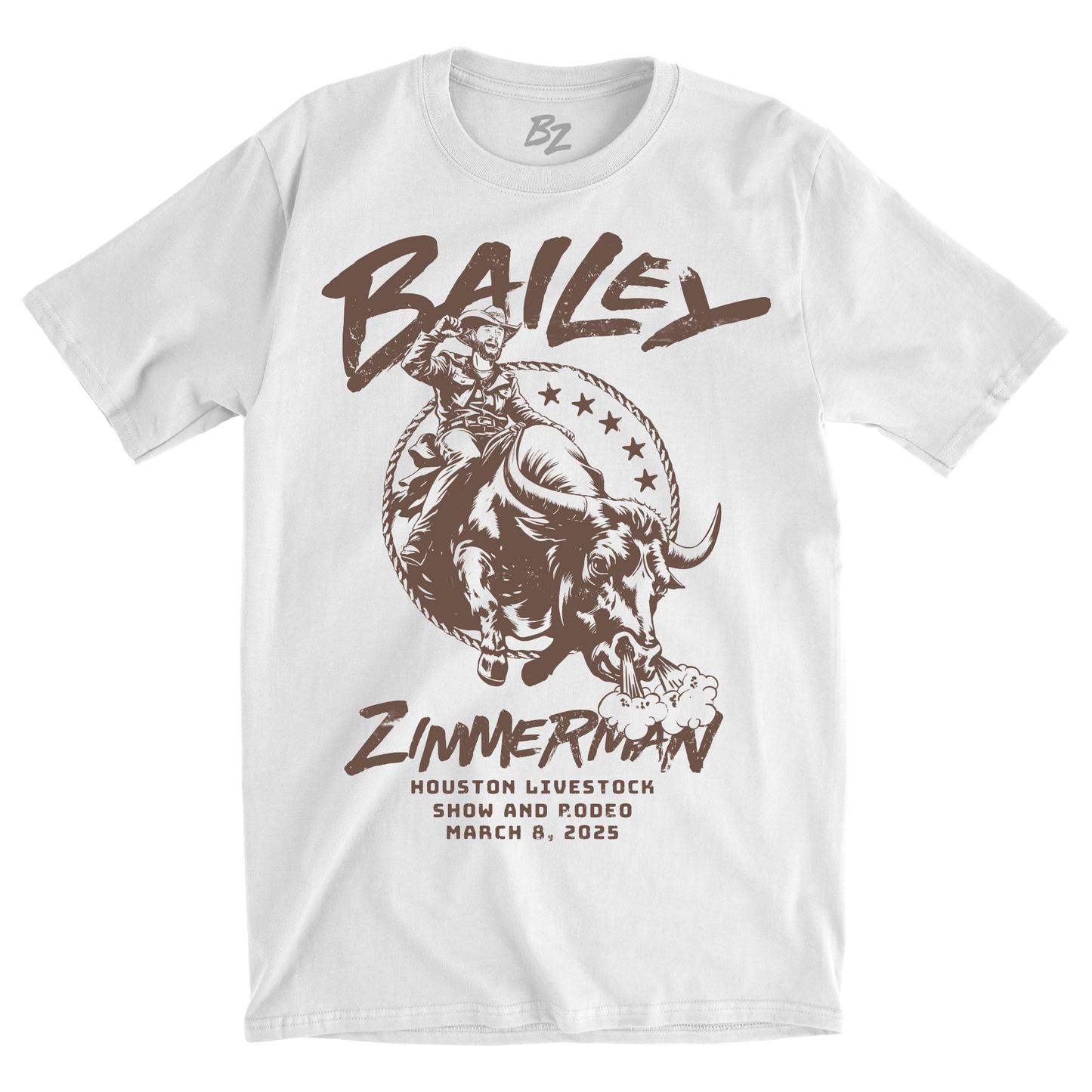 Bullrider Bailey White Tee