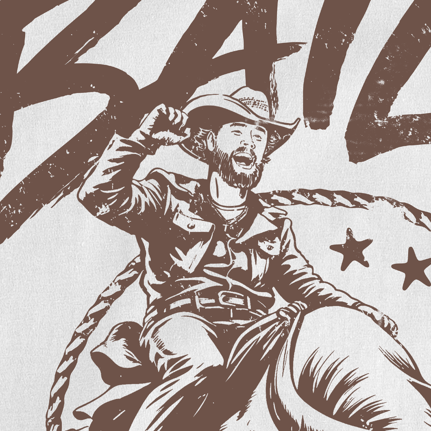Bullrider Bailey White Tee