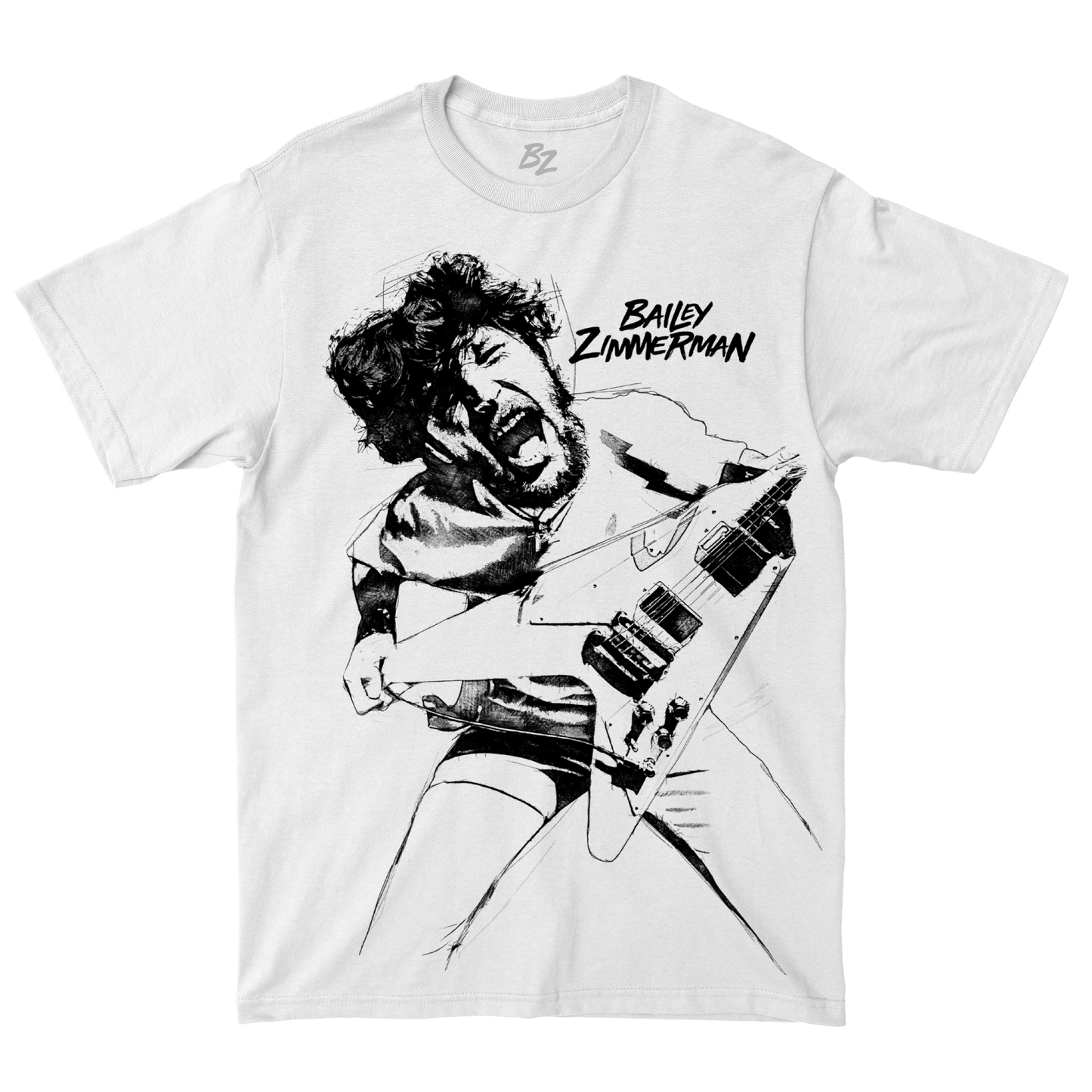 Bailey Scream Oversized White Tee