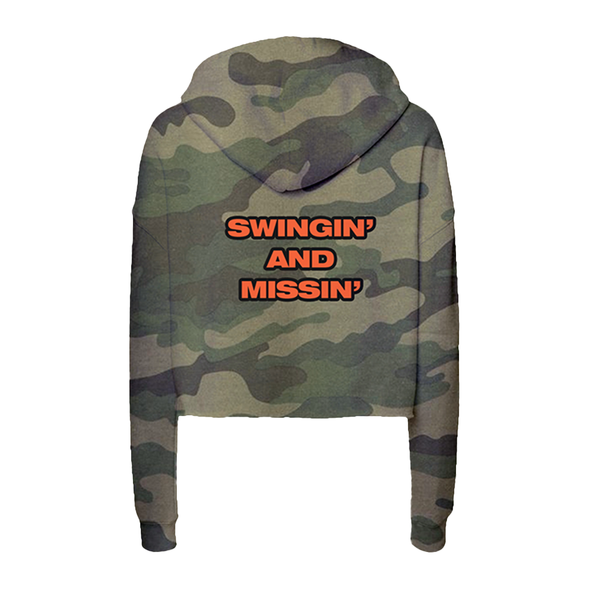 BZ Ladies Camo Crop Hoodie