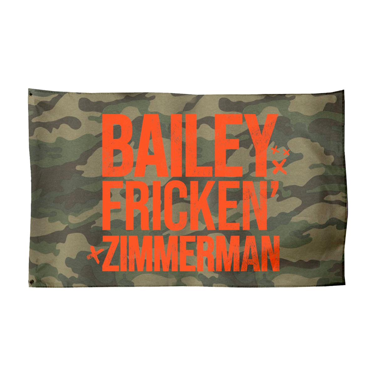 Bailey Fricken Zimmerman Camo Wall Flag