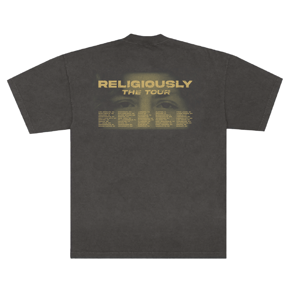 Headshot 2024 Tour Charcoal Tee