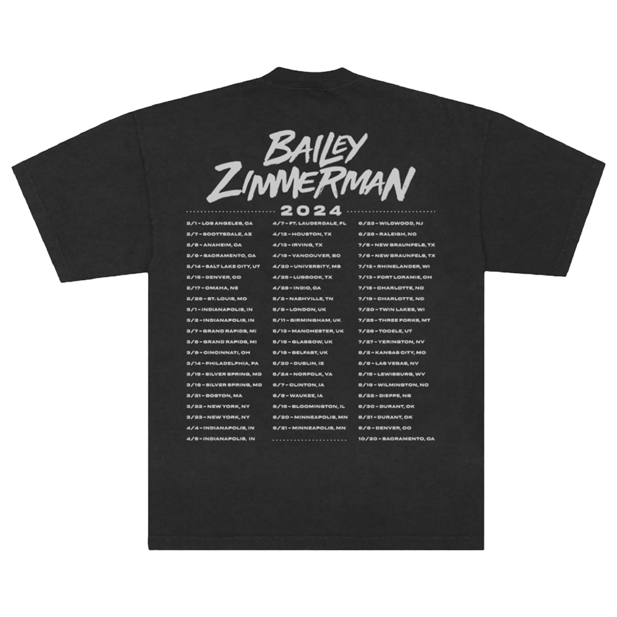 Religiously 2024 Tour Black Tee