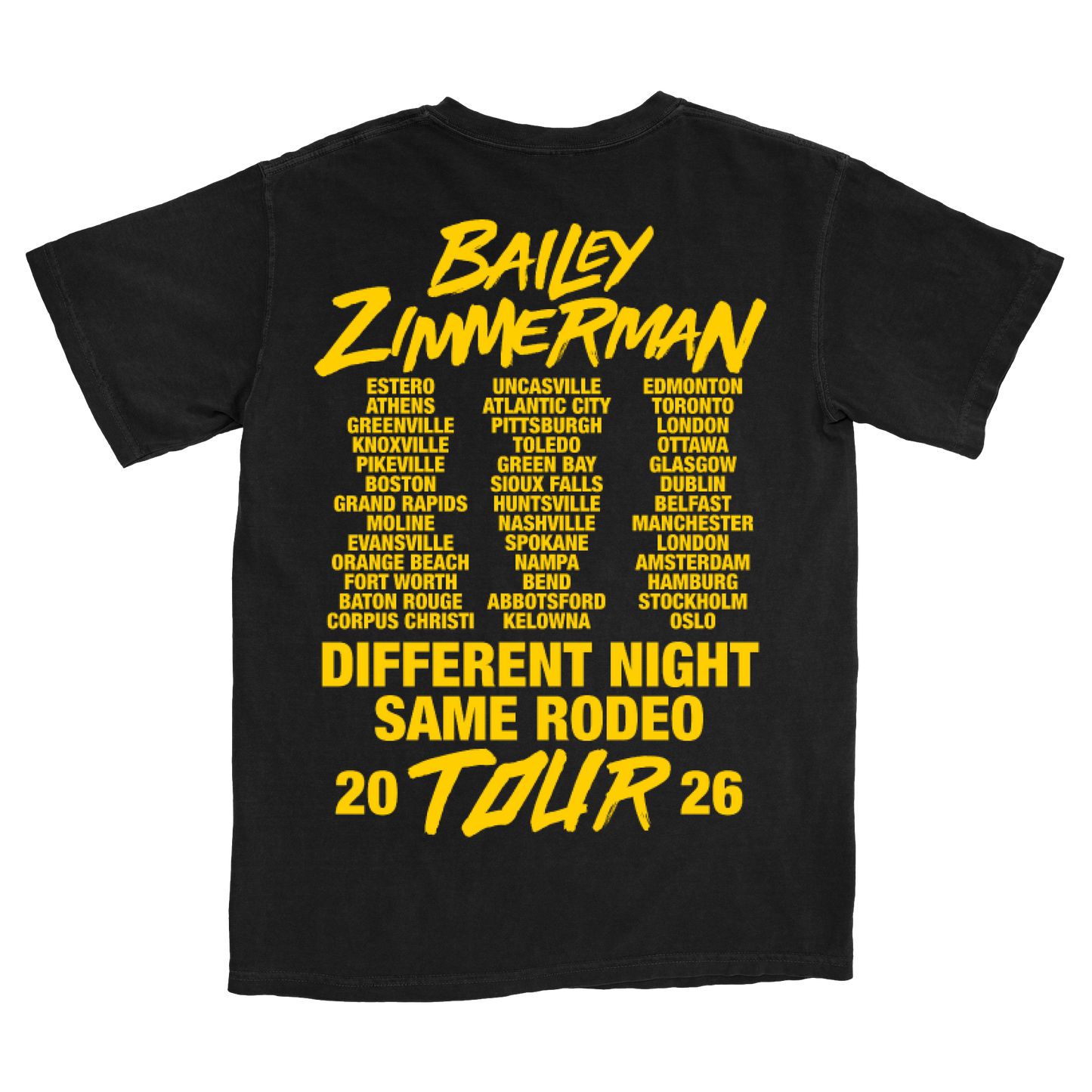 BZ Photo 2026 Tour Black Tee