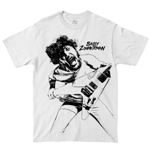 Bailey Scream Oversized White Tee