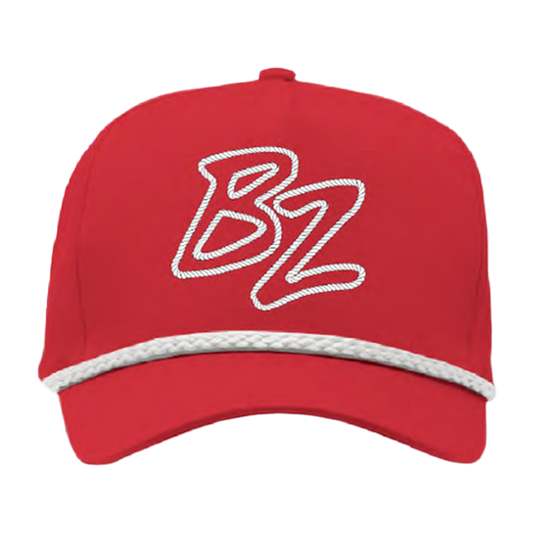 BZ Lasso Red White Rope Hat
