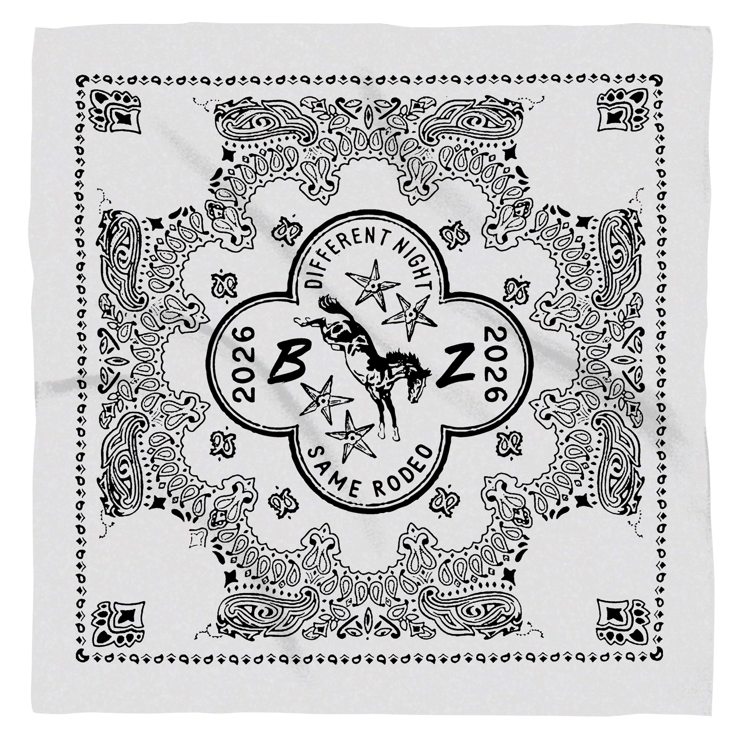 BZ DNSR 26 White Bandana