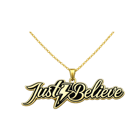 Just Believe Gold Necklace